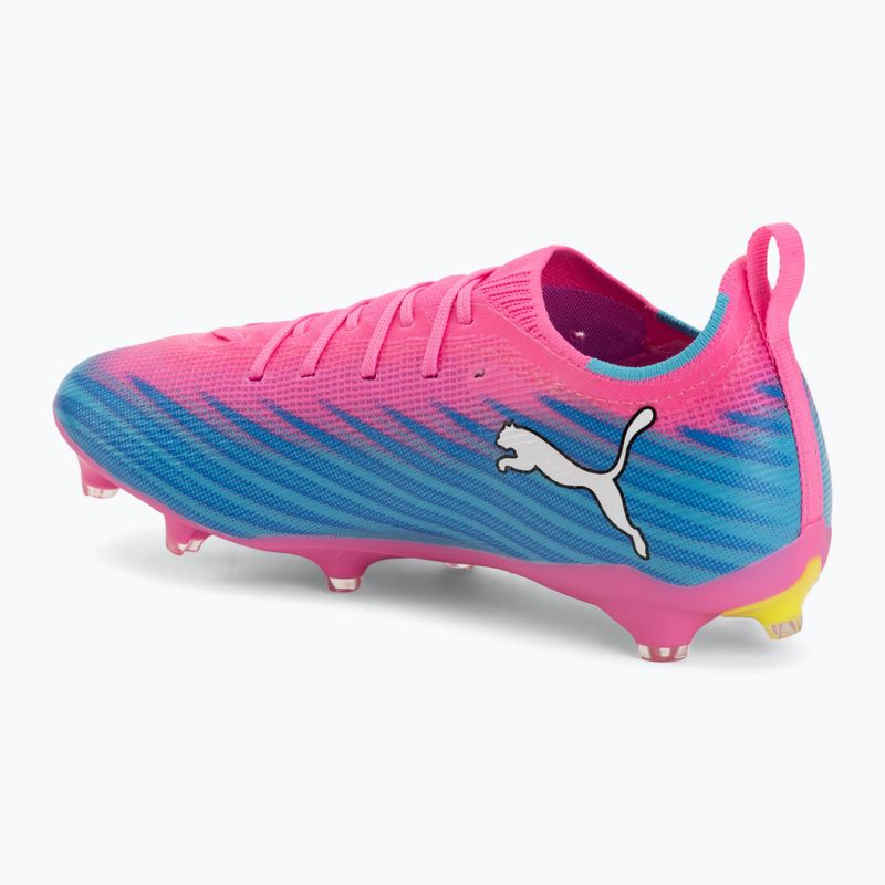 Children's football boots PUMA Ultra 6 Pro Jr FG/AG poison pink/puma wht/sunstream/bright aqua/puma blk 3