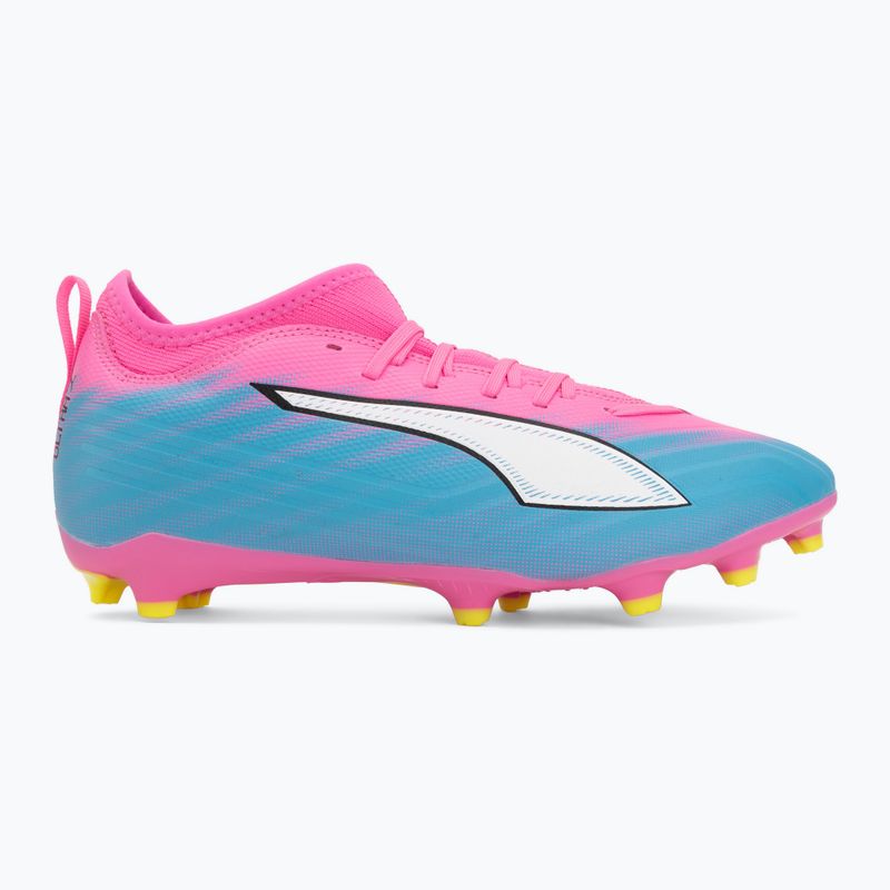 Children's football boots PUMA Ultra 6 Match FG/AG Jr poison pink/puma wht/sun stream/bright aqua/puma blk 2