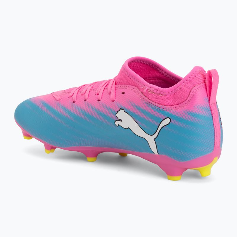 Children's football boots PUMA Ultra 6 Match FG/AG Jr poison pink/puma wht/sun stream/bright aqua/puma blk 3