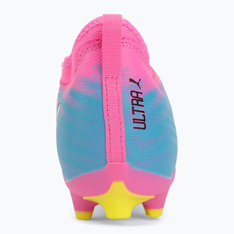 Children's football boots PUMA Ultra 6 Match FG/AG Jr poison pink/puma wht/sun stream/bright aqua/puma blk 6