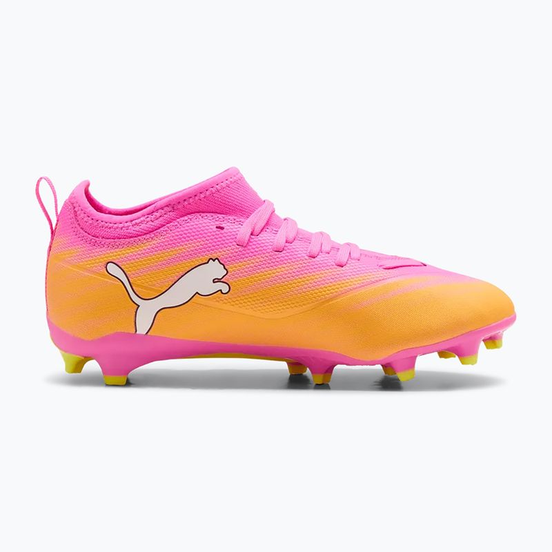 Children's football boots PUMA Ultra 6 Match FG/AG Jr poison pink/puma wht/sun stream/bright aqua/puma blk 2