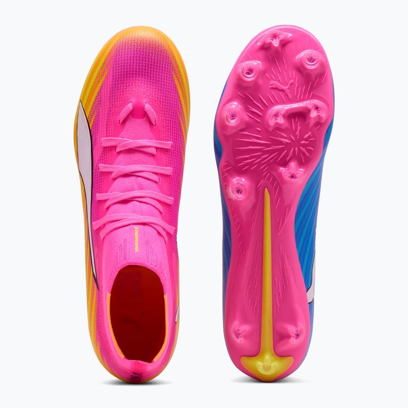 Football boots PUMA Ultra 6 Match + FG/AG poison pink/puma wht/sun stream/bright aqua/puma blk 5