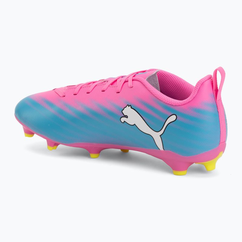 Children's football boots PUMA Ultra 6 Play FG/AG Jr poison pink/puma wht/sun stream/bright aqua/puma blk 3
