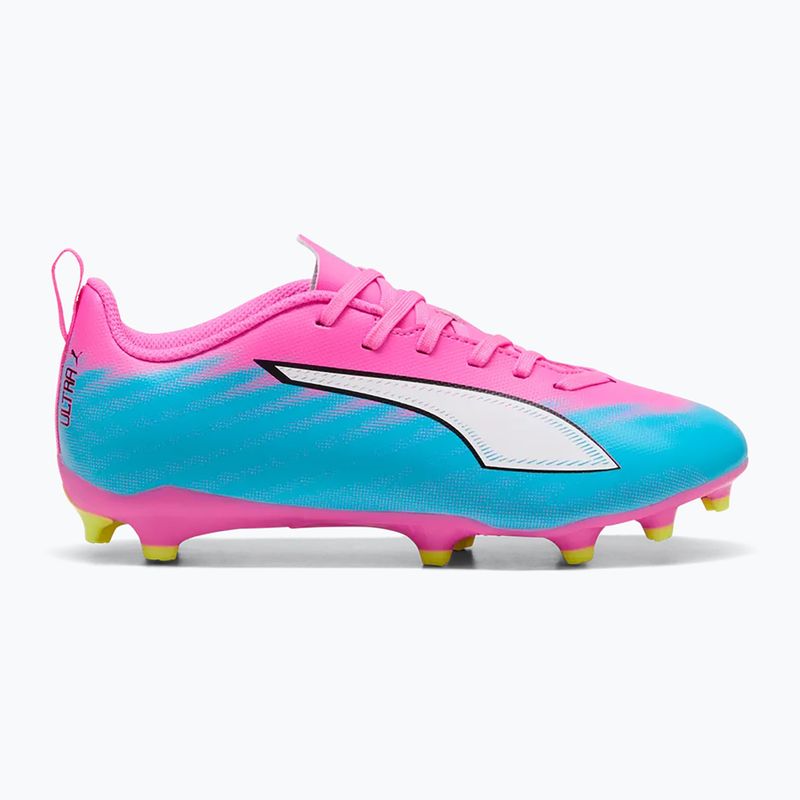 Children's football boots PUMA Ultra 6 Play FG/AG Jr poison pink/puma wht/sun stream/bright aqua/puma blk 3