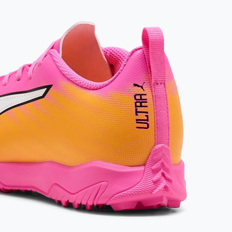 Children's football boots PUMA Ultra 6 Play TT Jr poison pink/puma wht/sun stream/bright aqua/puma blk 6
