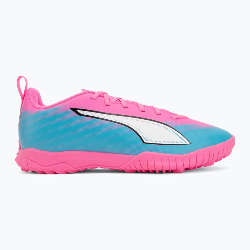 Children's football boots PUMA Ultra 6 Play TT Jr poison pink/puma wht/sun stream/bright aqua/puma blk 2