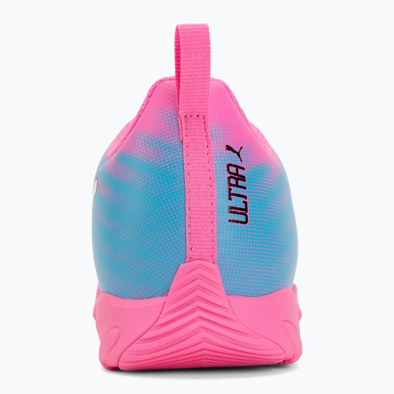 Children's football boots PUMA Ultra 6 Play It Jr poison pink/puma wht/sun stream/bright aqua/puma blk 6