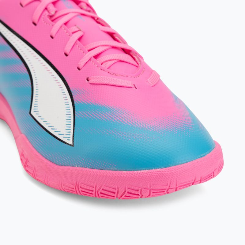 Children's football boots PUMA Ultra 6 Play It Jr poison pink/puma wht/sun stream/bright aqua/puma blk 7