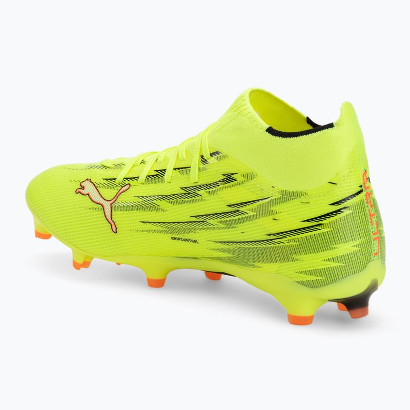 Football boots PUMA Ultra 6 Match + FG/AG yellow alert/puma black/glowing red/lime squeeze 3