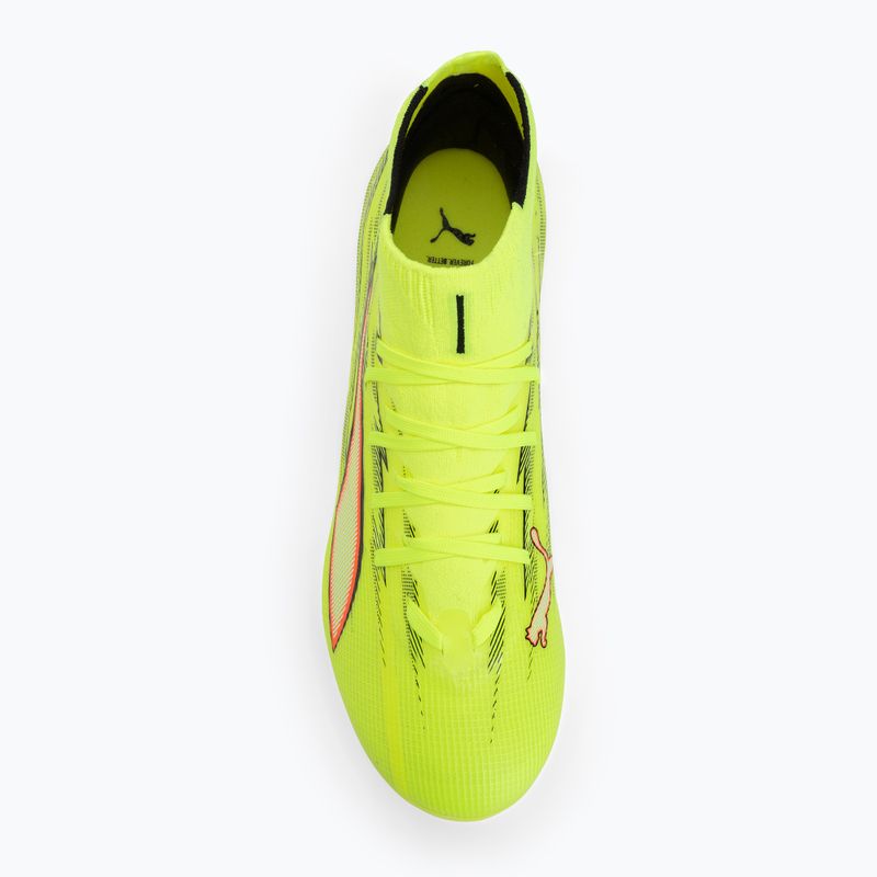Football boots PUMA Ultra 6 Match + FG/AG yellow alert/puma black/glowing red/lime squeeze 5