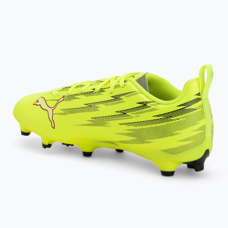 Children's football boots PUMA Ultra 6 Play FG/AG Jr yellow alert/puma black/glowing red/lime squeeze 3