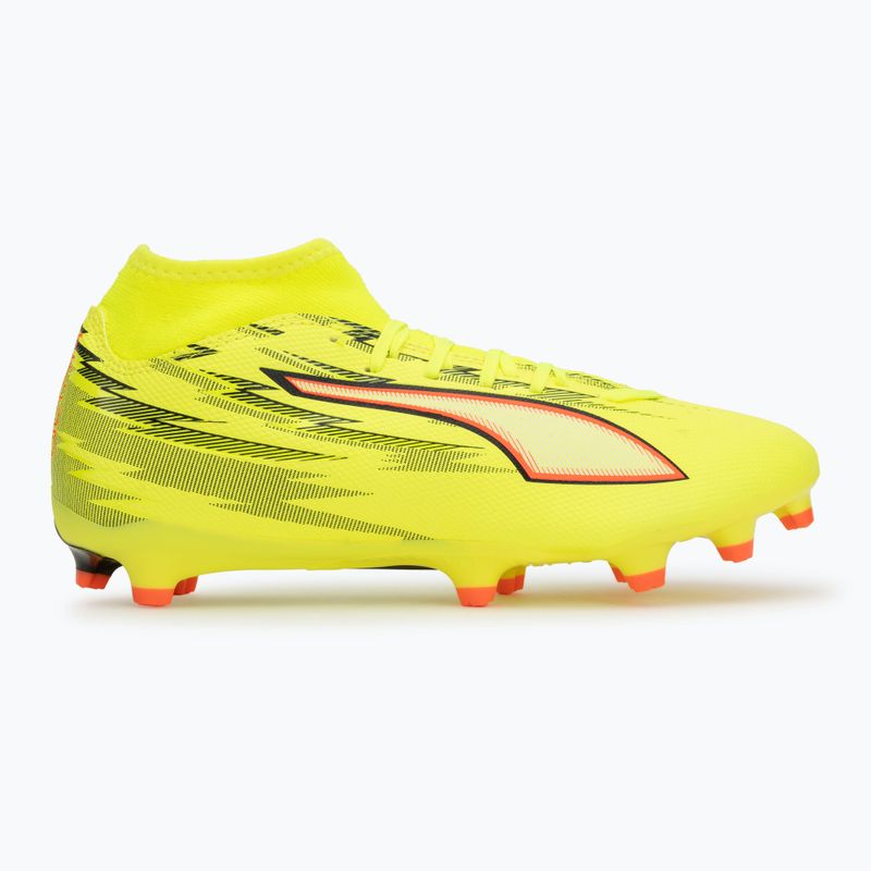 Football boots PUMA Ultra 6 Play+ FG/AG yellow alert/puma black/glowing red/lime squeeze 2