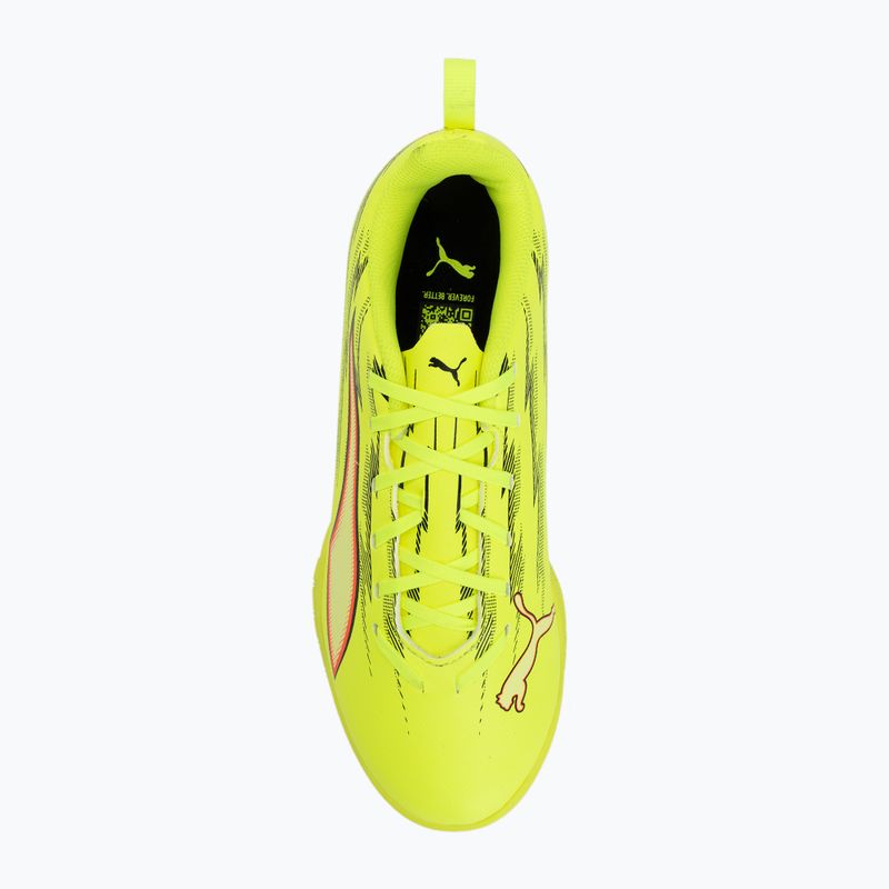 Children's football boots PUMA Ultra 6 Play IT Jr yellow alert/puma black/glowing red/lime squeeze 5