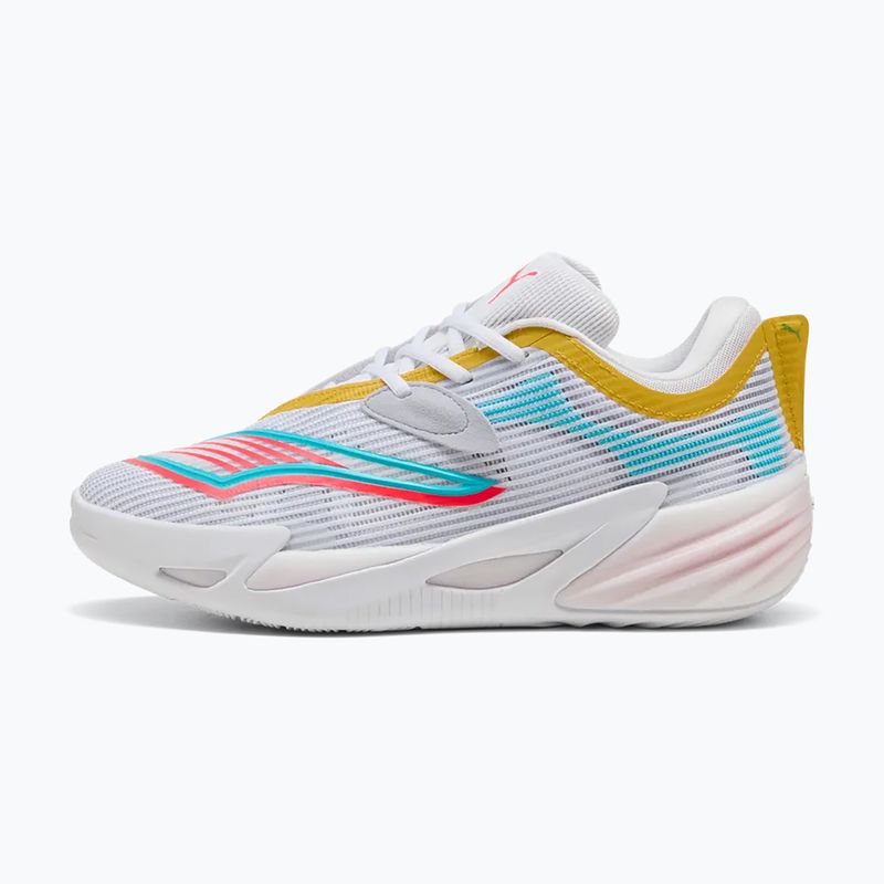 Basketball shoes PUMA All-Pro NITRO 2 puma white/sunblaze