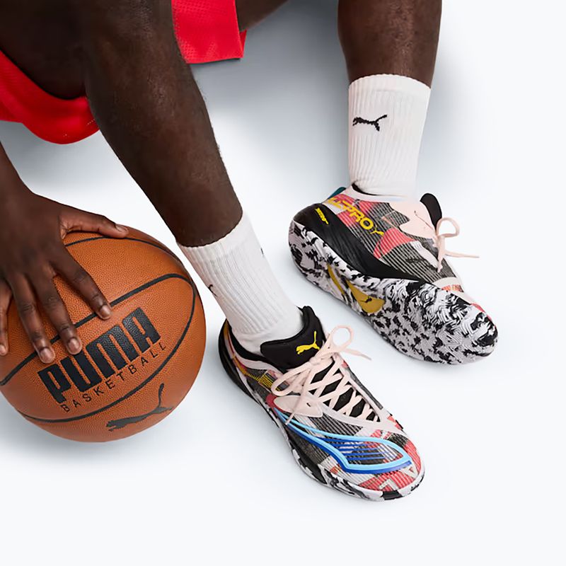 Basketball shoes PUMA All-Pro NITRO 2 puma black/jasmine flower 7