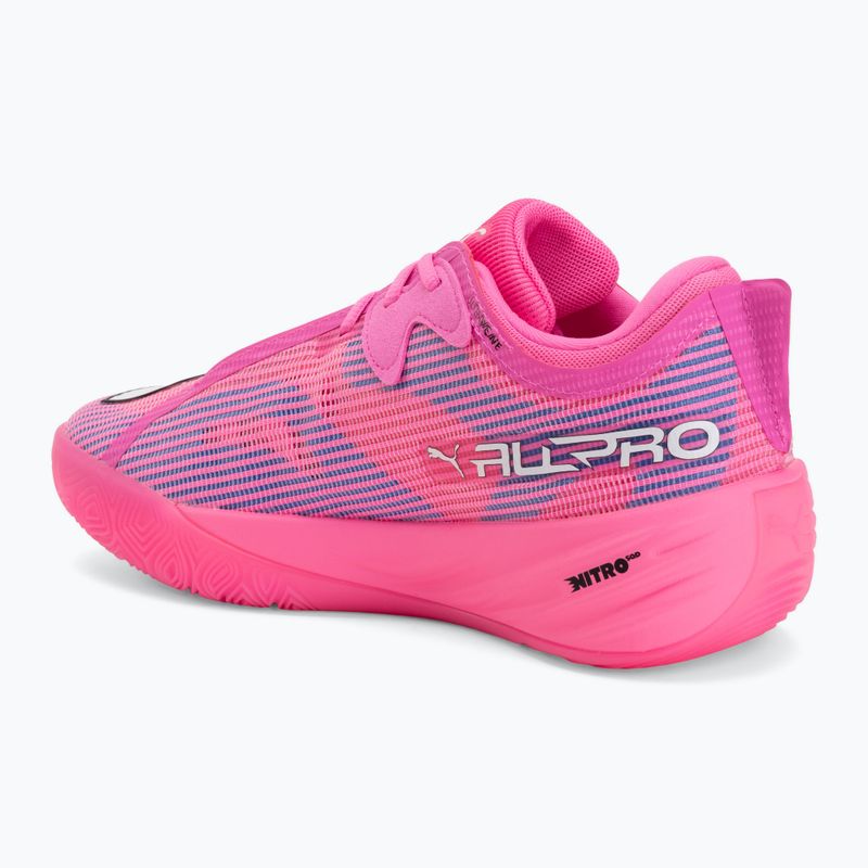 Basketball shoes PUMA All-Pro NITRO 2 Showtime poison pink/bright aqua/lime squeeze 3