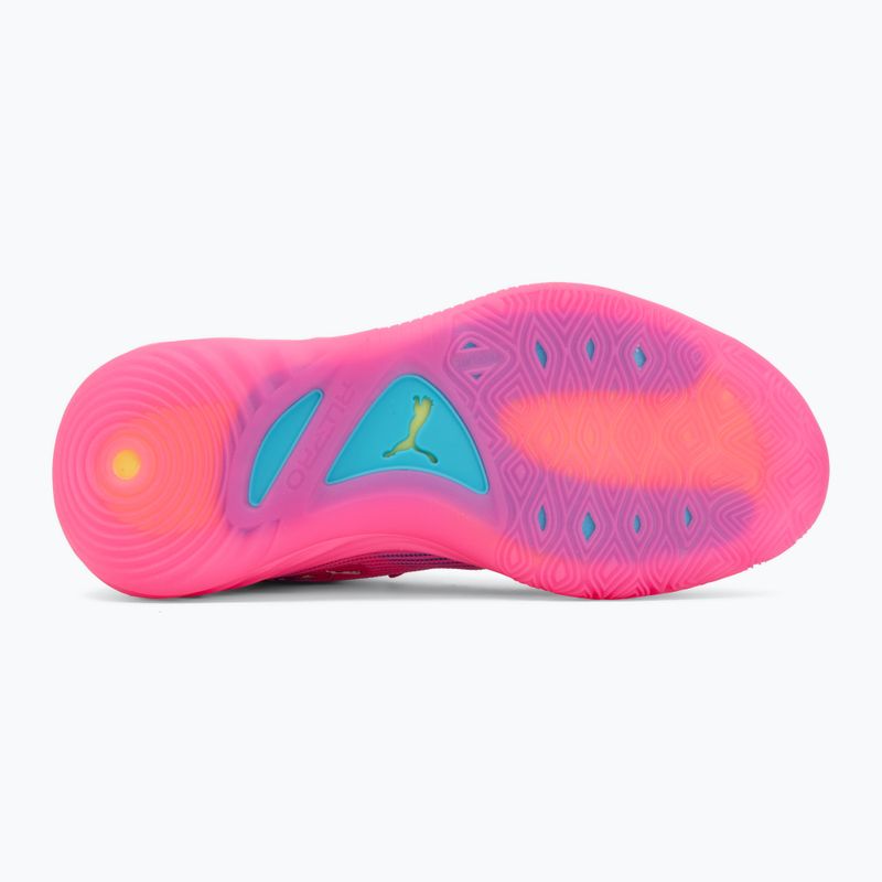 Basketball shoes PUMA All-Pro NITRO 2 Showtime poison pink/bright aqua/lime squeeze 4