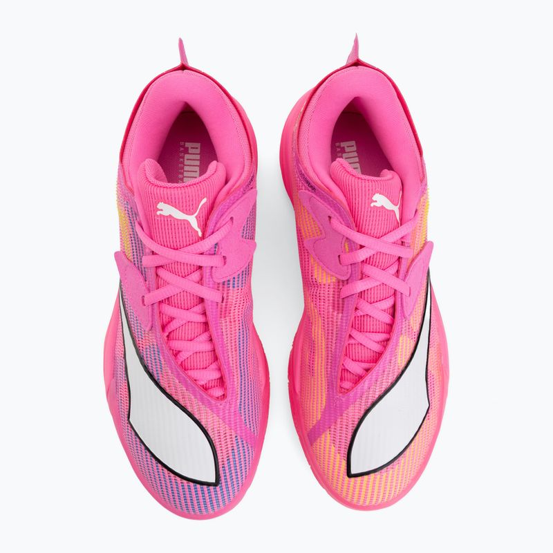 Basketball shoes PUMA All-Pro NITRO 2 Showtime poison pink/bright aqua/lime squeeze 5
