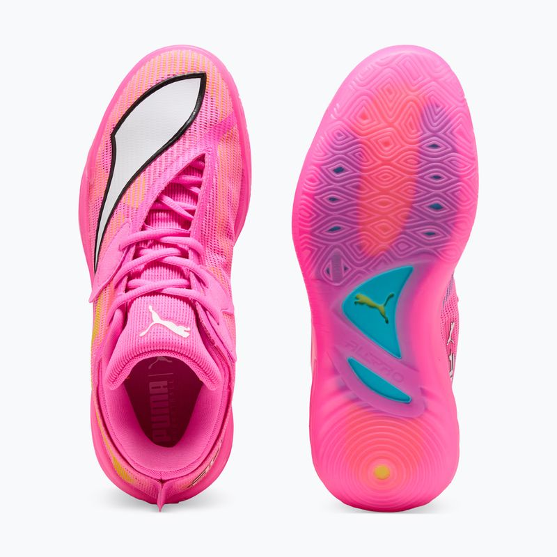Basketball shoes PUMA All-Pro NITRO 2 Showtime poison pink/bright aqua/lime squeeze 3
