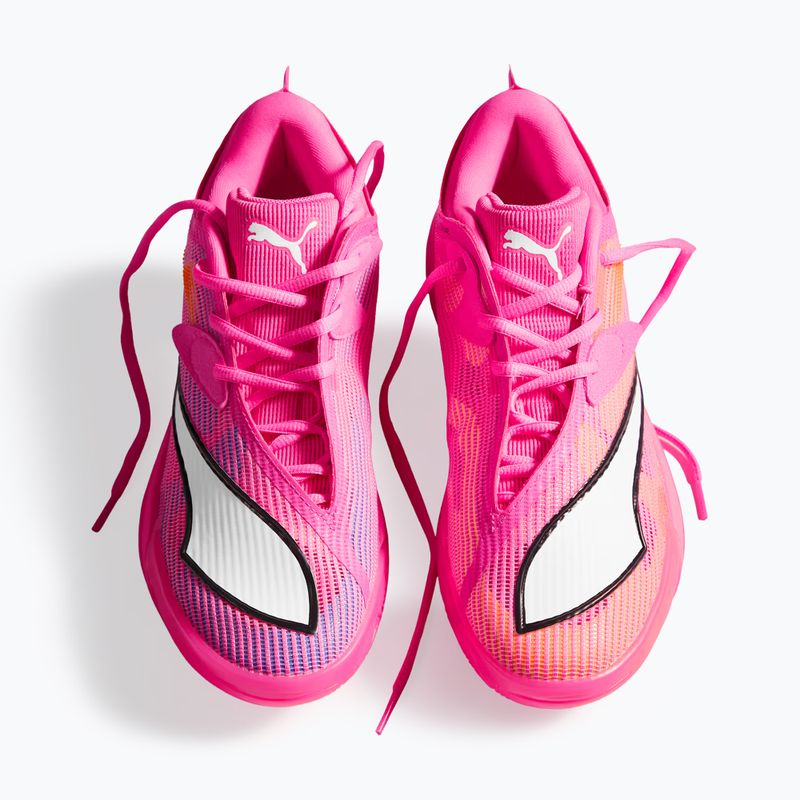 Basketball shoes PUMA All-Pro NITRO 2 Showtime poison pink/bright aqua/lime squeeze 4
