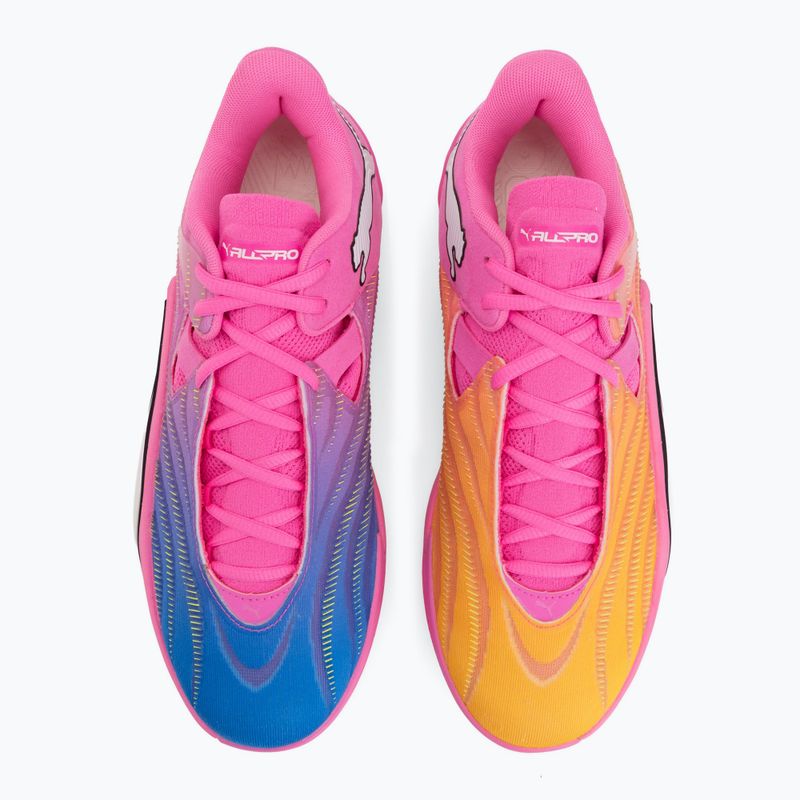 Basketball shoes PUMA All-Pro NITRO 2 Elite poision pink/ultra blue/lime squeeze 5