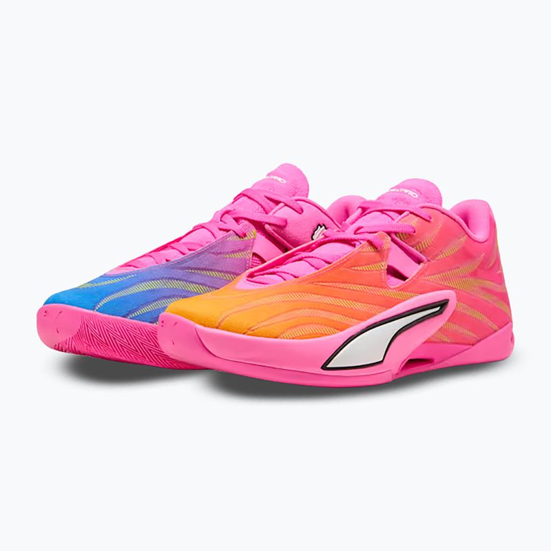 Basketball shoes PUMA All-Pro NITRO 2 Elite poision pink/ultra blue/lime squeeze 3