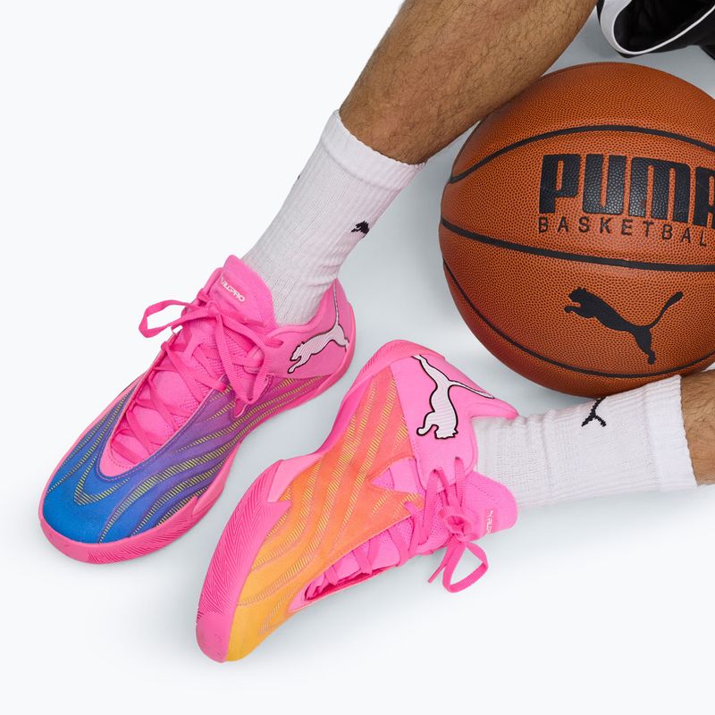 Basketball shoes PUMA All-Pro NITRO 2 Elite poision pink/ultra blue/lime squeeze 6