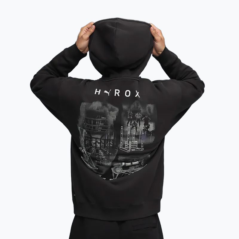 Men's training sweatshirt PUMA x HYROX Heavyweight Hoodie black 3
