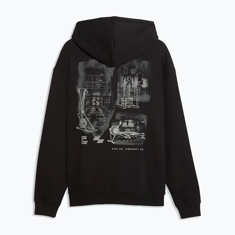 Men's training sweatshirt PUMA x HYROX Heavyweight Hoodie black 5