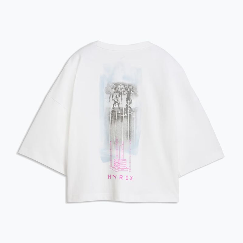 Women's training T-shirt PUMA Hyrox Cropped Lifestyle Tee white 2