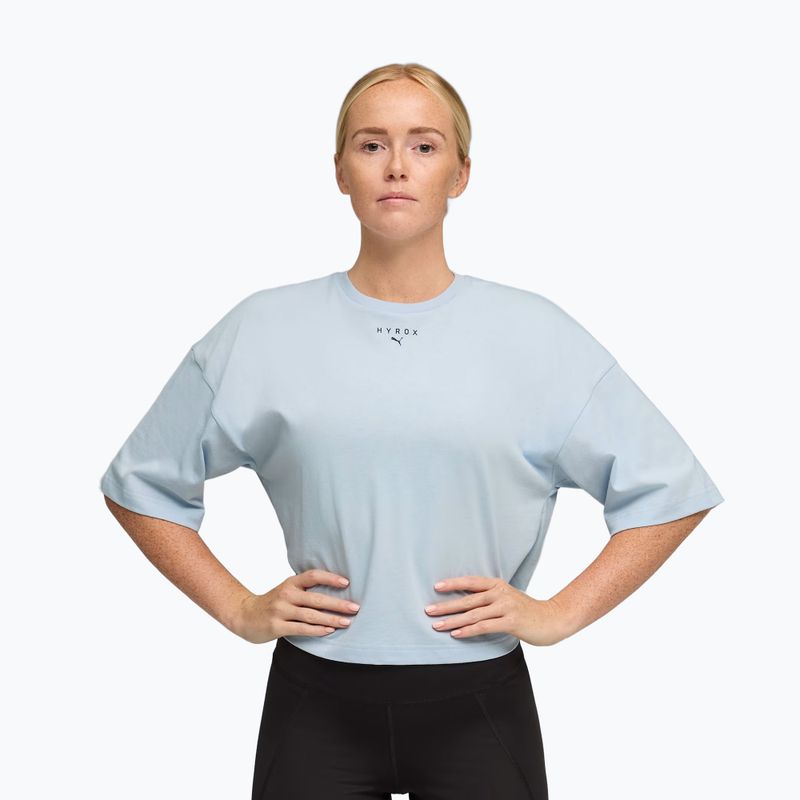 Women's training T-shirt PUMA Hyrox Cropped Lifestyle Tee gray