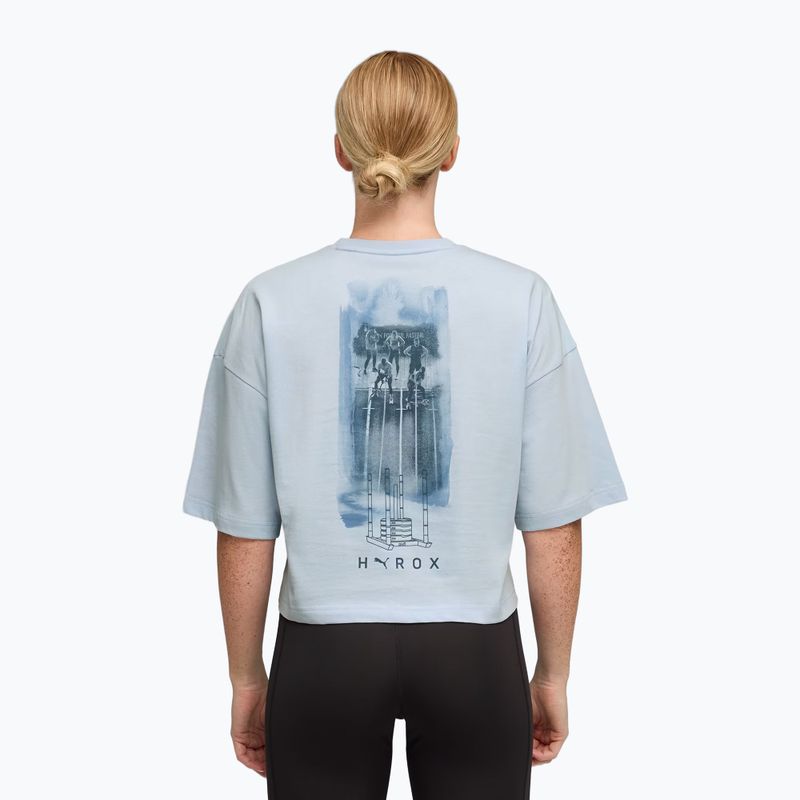 Women's Training T-Shirt PUMA x HYROX Cropped Lifestyle Tee gray 3