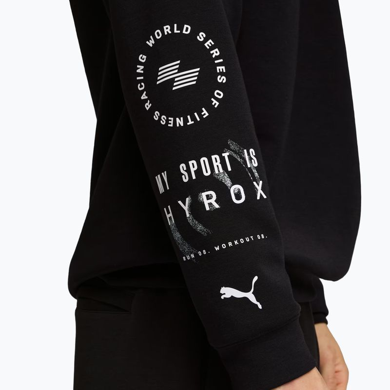 Men's training sweatshirt PUMA x HYROX Cloudspun Hoodie black 5