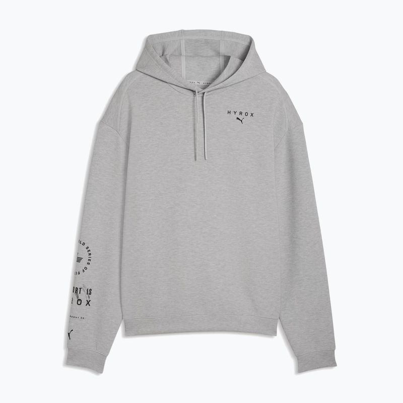 Men's training sweatshirt PUMA x HYROX Cloudspun Hoodie gray