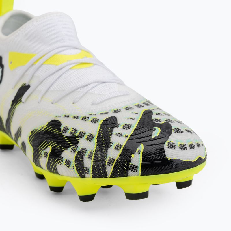 Children's football boots PUMA Future 9 Match Creativity Fg/Ag Jr yellow alert/mint jelly/puma white/puma black 7