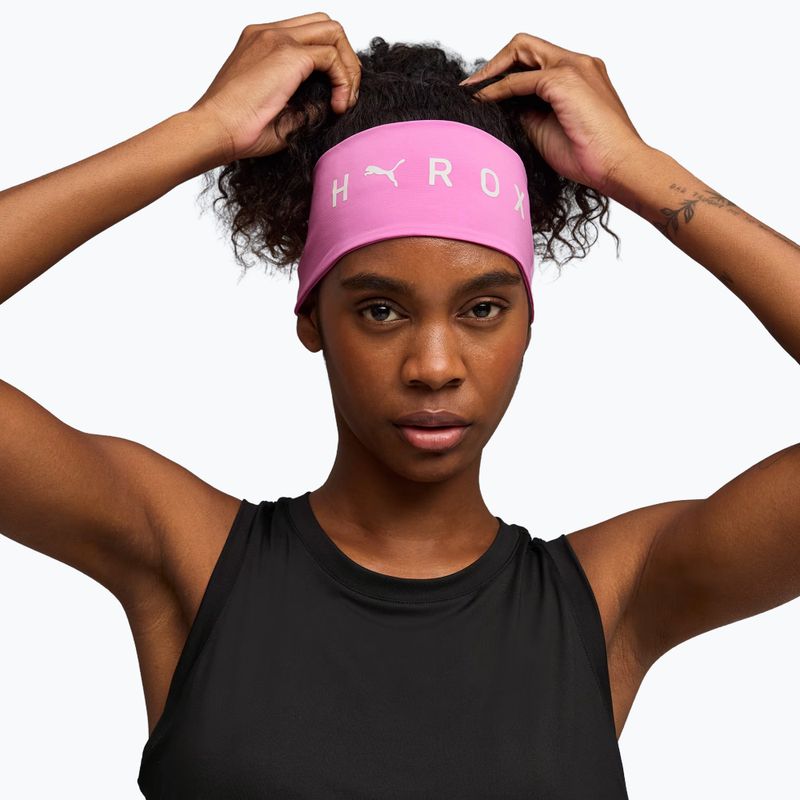 PUMA x HYROX Sweatband pink headband 2