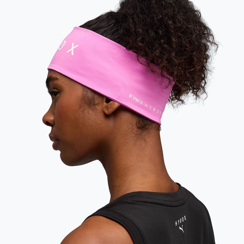 PUMA x HYROX Sweatband pink headband 3