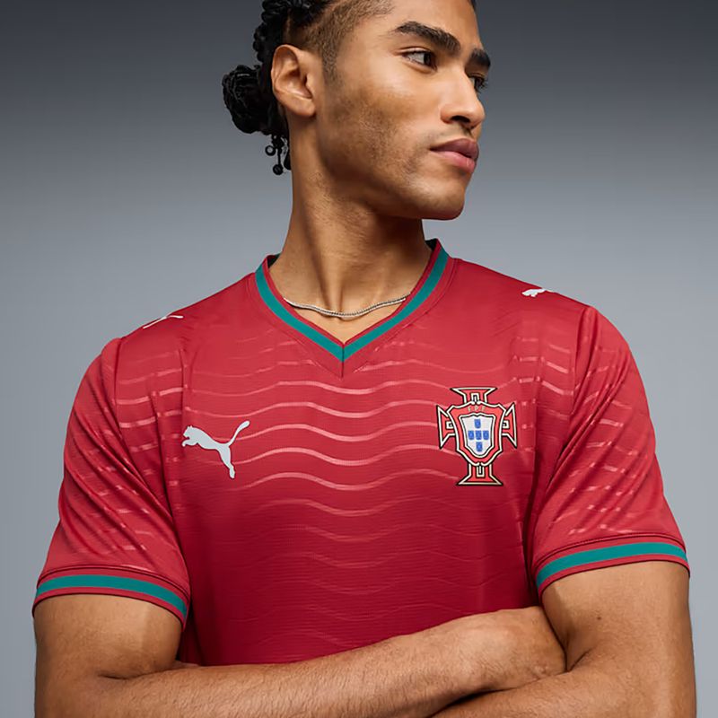 Men's football shirt PUMA FPF Portugal Home Jersey Replica Club red/green 4
