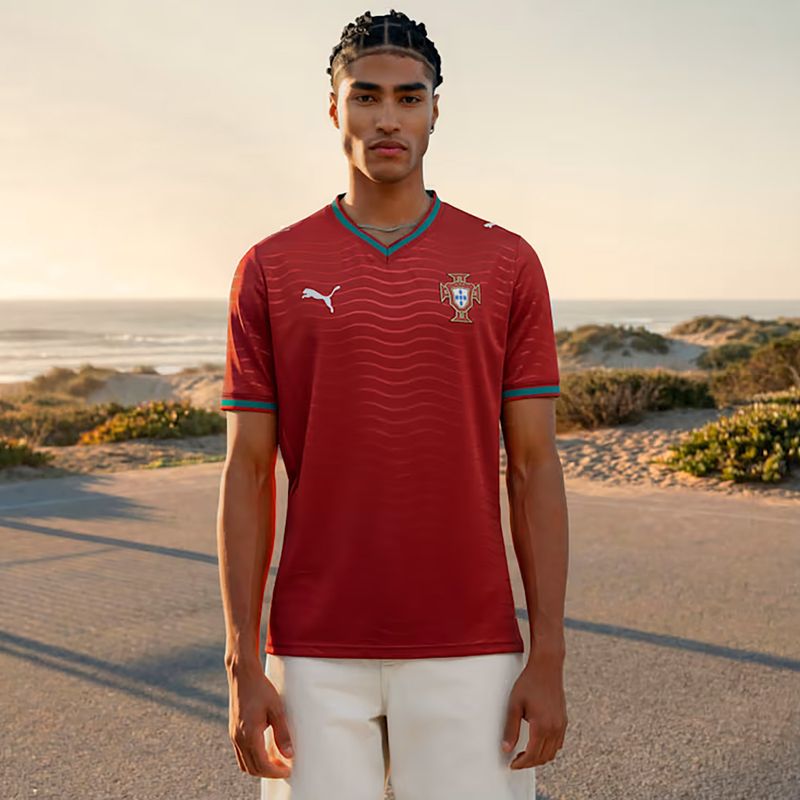 Men's football shirt PUMA FPF Portugal Home Jersey Replica Club red/green 8
