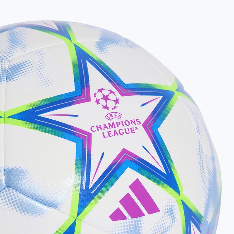 Football adidas UEFA Champions League Training 26/27 white/purple burst/glory blue 3