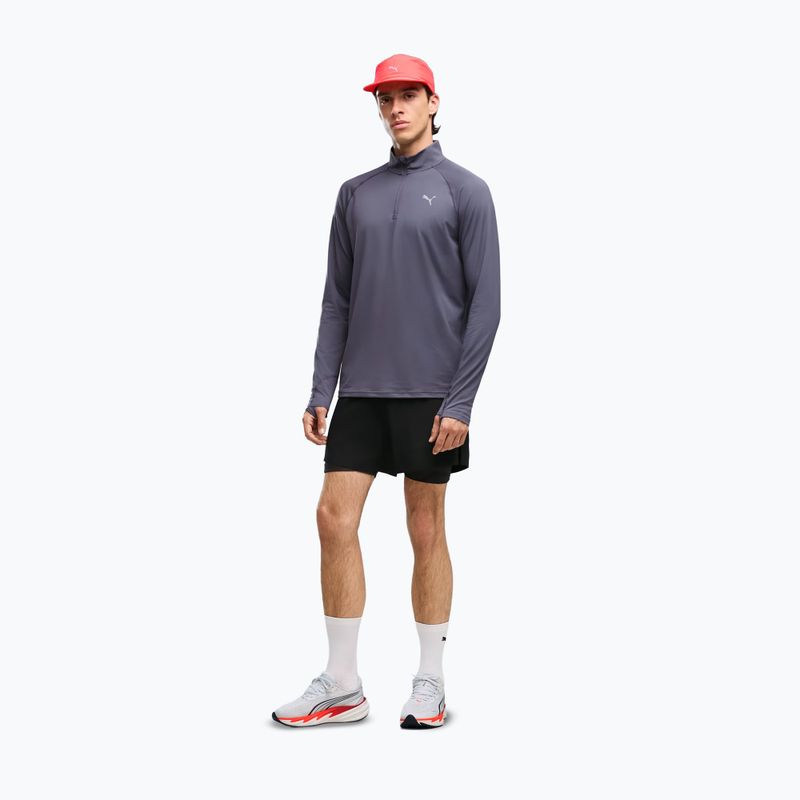Men's running sweatshirt PUMA Run Velocity Cloudspun 1/4 Zip inky depths 2