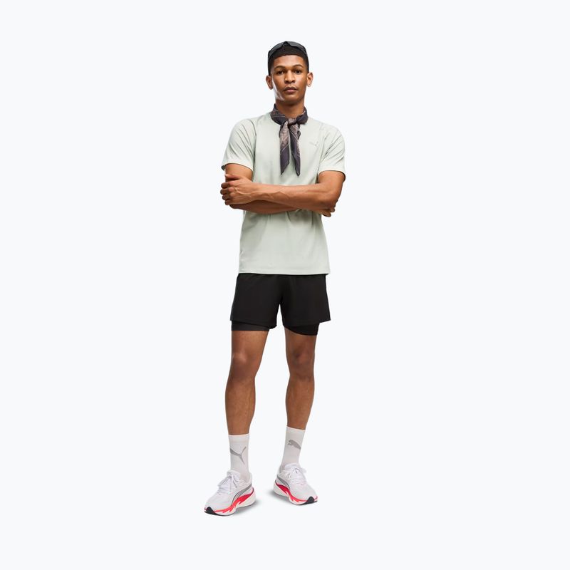 Men's running shirt PUMA Run Velocity Tee Tri-Blend creme de mint 2