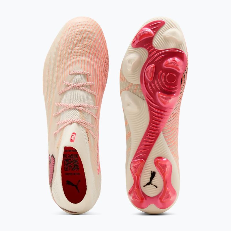 Football boots PUMA Future 9 Ultimate FG sugared almond/puma white/ultra red/puma black 4