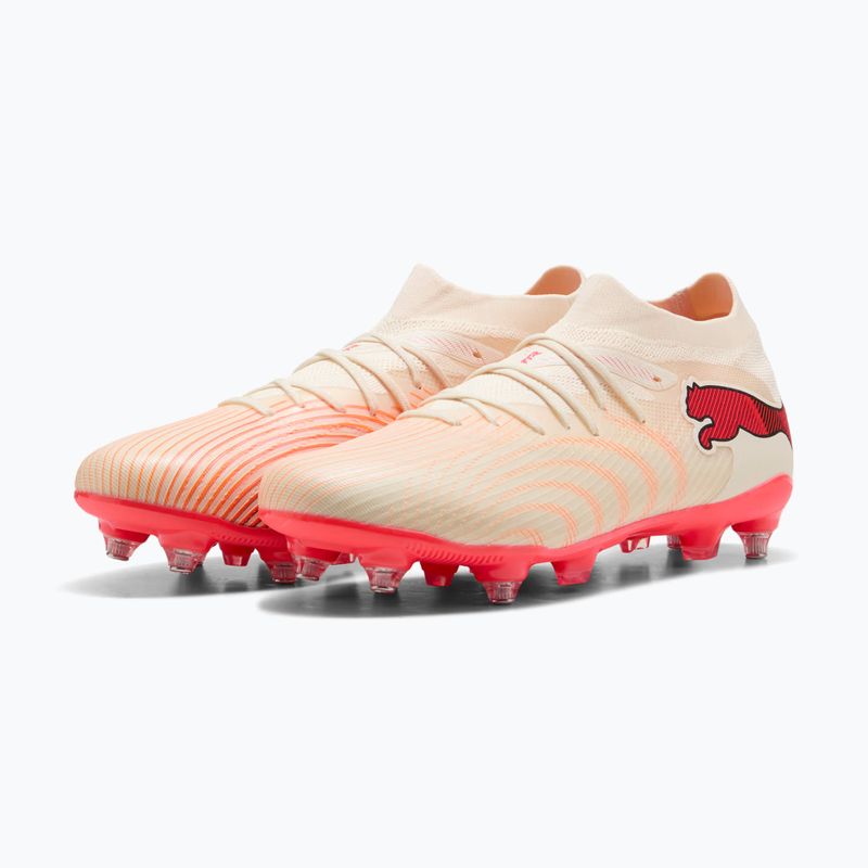 Football boots PUMA Future 9 Match MxSG sugared almond/puma white/ultra red/puma black 4
