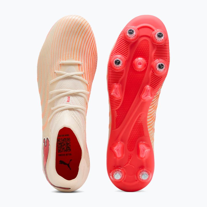 Football boots PUMA Future 9 Match MxSG sugared almond/puma white/ultra red/puma black 5