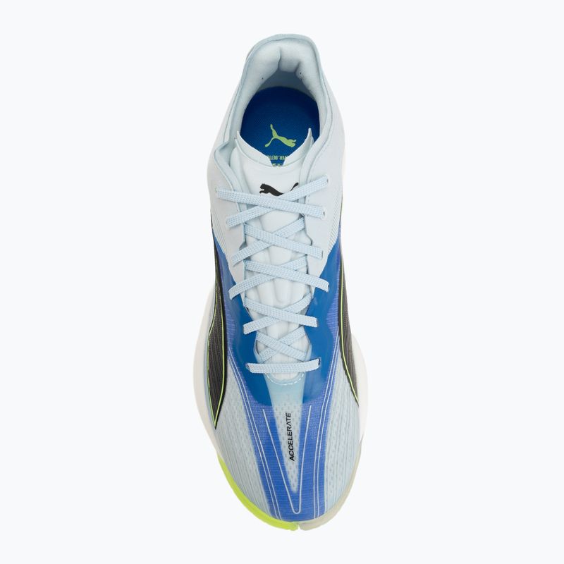 Handball shoes PUMA Accelerate Nitro SQD 5 aqua glow/puma black/green glare/royal sapphire 5