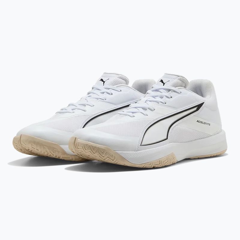 Men's handball shoes PUMA Accelerate Pro 5 white 3