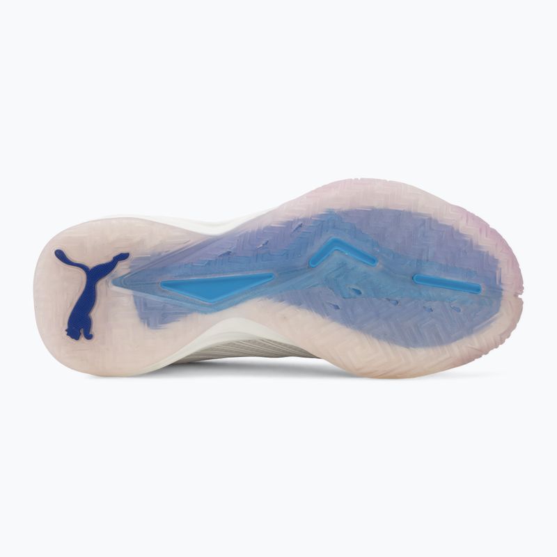Handball shoes PUMA Accelerate Nitro SQD 5 puma white/royal sapphire/light lavender 4