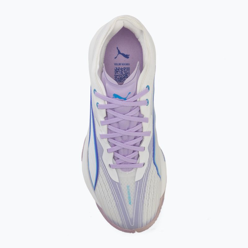Handball shoes PUMA Accelerate Nitro SQD 5 puma white/royal sapphire/light lavender 5
