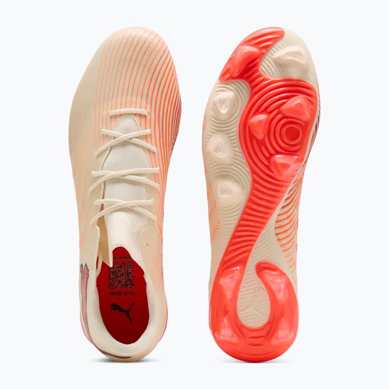 Football boots PUMA Future 9 Match Fusion FG/AG sugared almond/puma white/ultra red/puma black 3